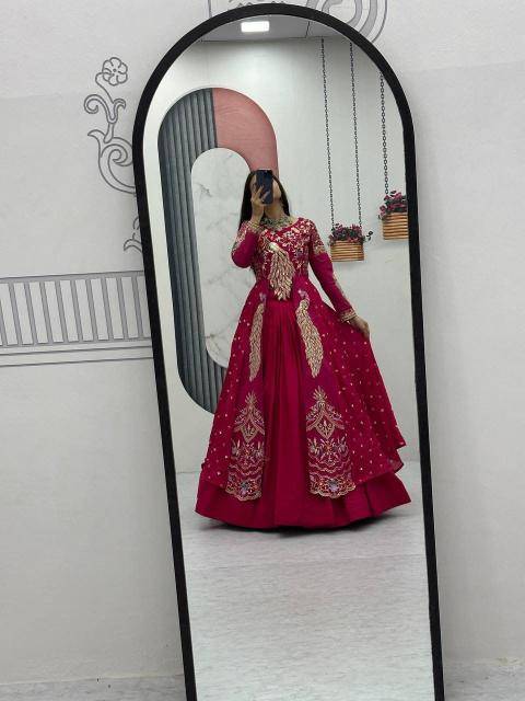 Pc-528 Vichitra Red Lehenga choli wholesale price list
